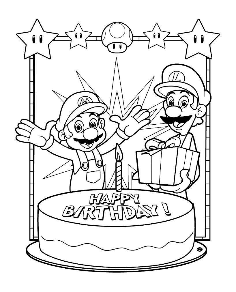 Coloring page: Super Mario Bros (Video Games) #153620 - Free Printable Coloring Pages
