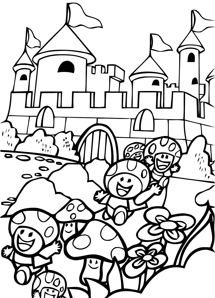 Coloring page: Super Mario Bros (Video Games) #153624 - Printable coloring pages