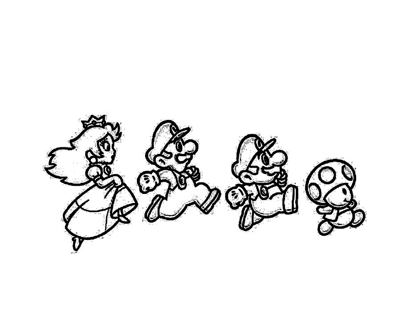 Coloring page: Super Mario Bros (Video Games) #153630 - Free Printable Coloring Pages