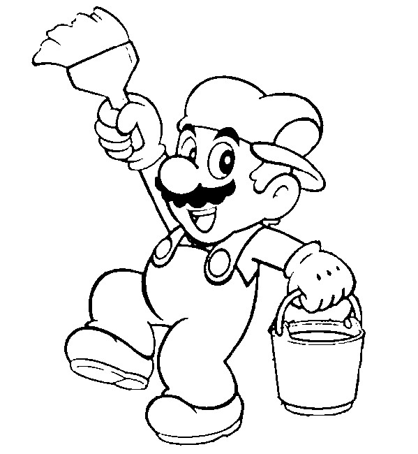 Coloring page: Super Mario Bros (Video Games) #153669 - Free Printable Coloring Pages