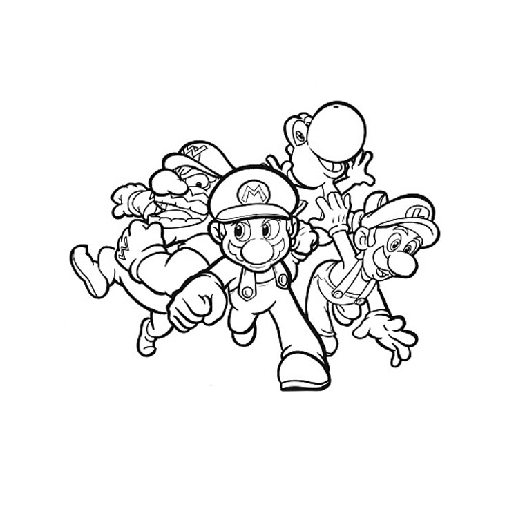 Coloring page: Super Mario Bros (Video Games) #153688 - Free Printable Coloring Pages