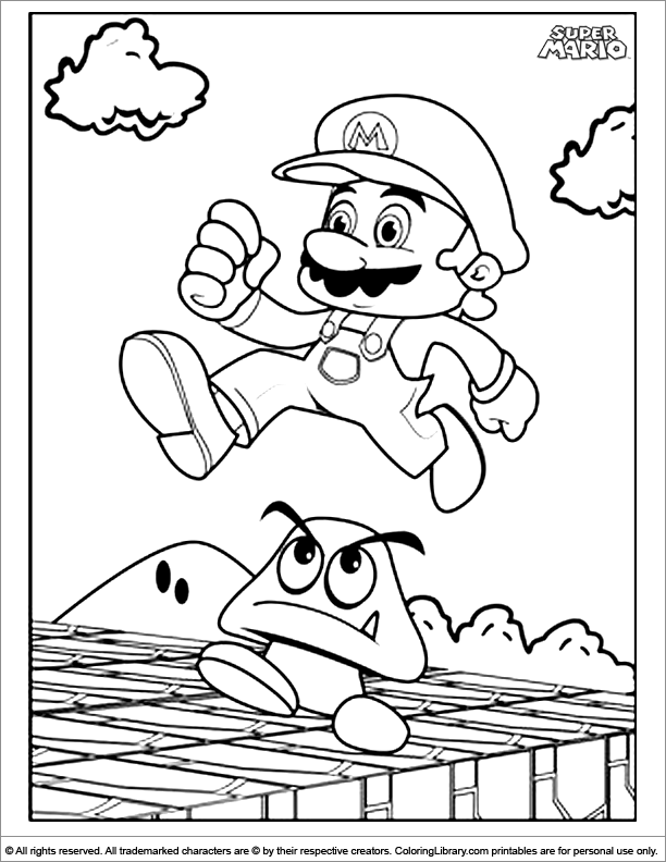 Coloring page: Super Mario Bros (Video Games) #153691 - Printable coloring pages