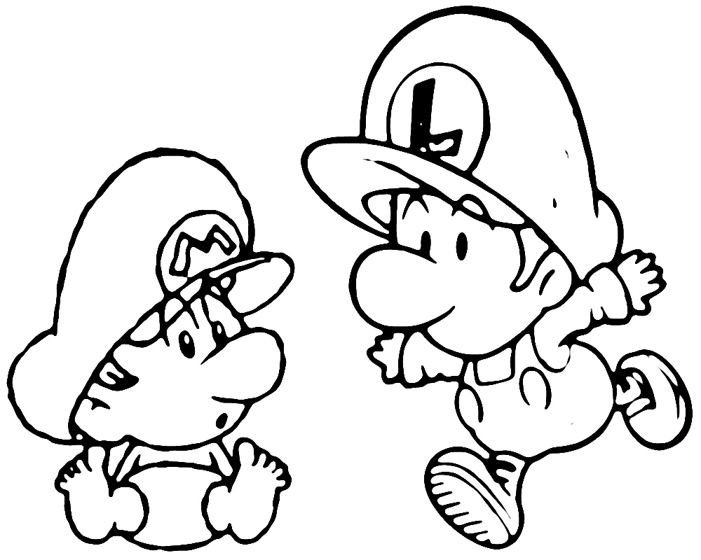 drawing super mario bros 153702 video games printable coloring pages