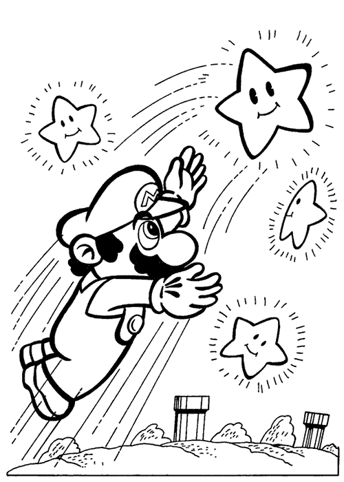 Coloring page: Super Mario Bros (Video Games) #153712 - Free Printable Coloring Pages