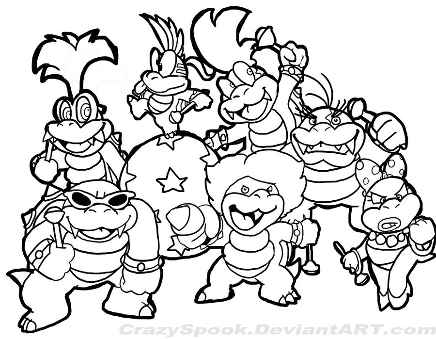 Coloring page: Super Mario Bros (Video Games) #153749 - Free Printable Coloring Pages