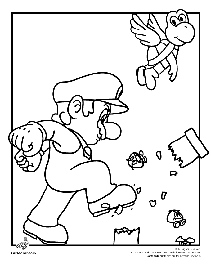 Coloring page: Super Mario Bros (Video Games) #153757 - Free Printable Coloring Pages