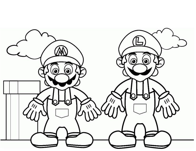 Coloring page: Super Mario Bros (Video Games) #153759 - Free Printable Coloring Pages