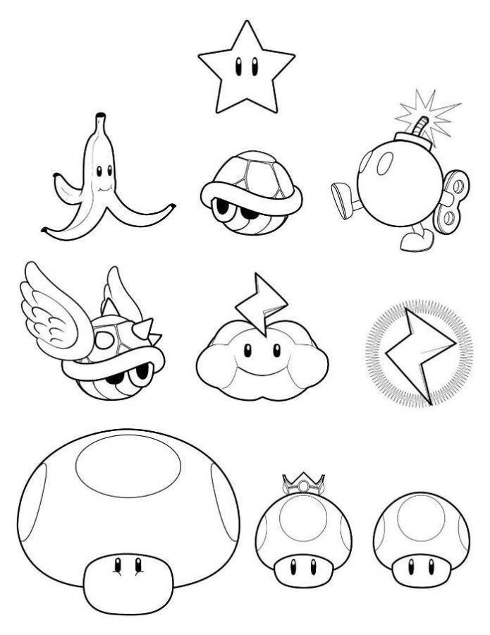 Coloring page: Super Mario Bros (Video Games) #153767 - Printable coloring pages