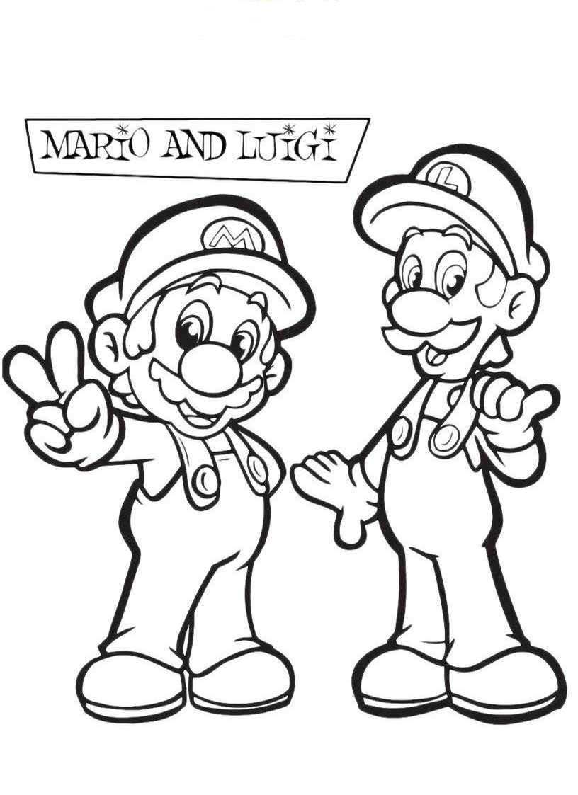 Coloring page: Super Mario Bros (Video Games) #153801 - Printable coloring pages