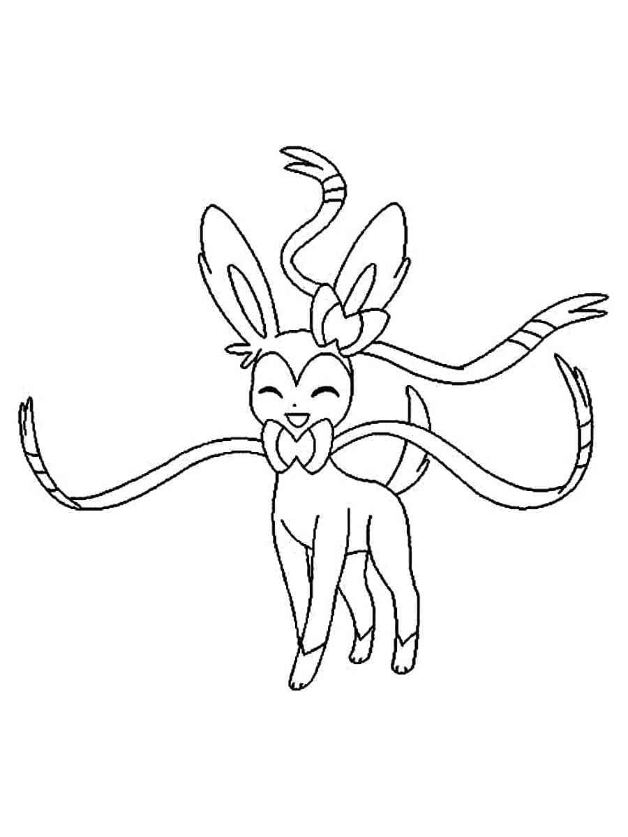 Free printable Sylveon coloring page #181519 from Video Games collection Free printable Sylveon coloring page #181519 from Video Games collection