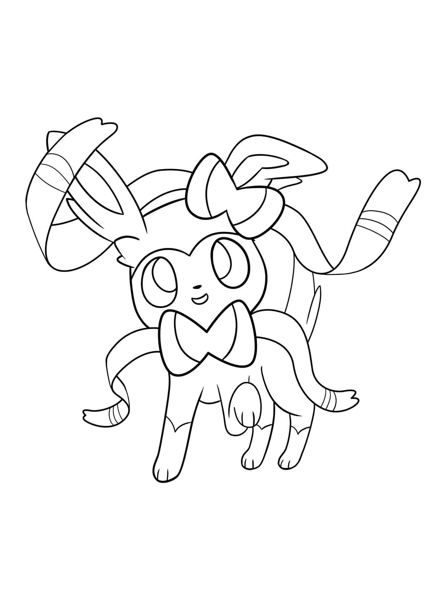 Free printable Sylveon coloring page #181520 from Video Games collection Free printable Sylveon coloring page #181520 from Video Games collection