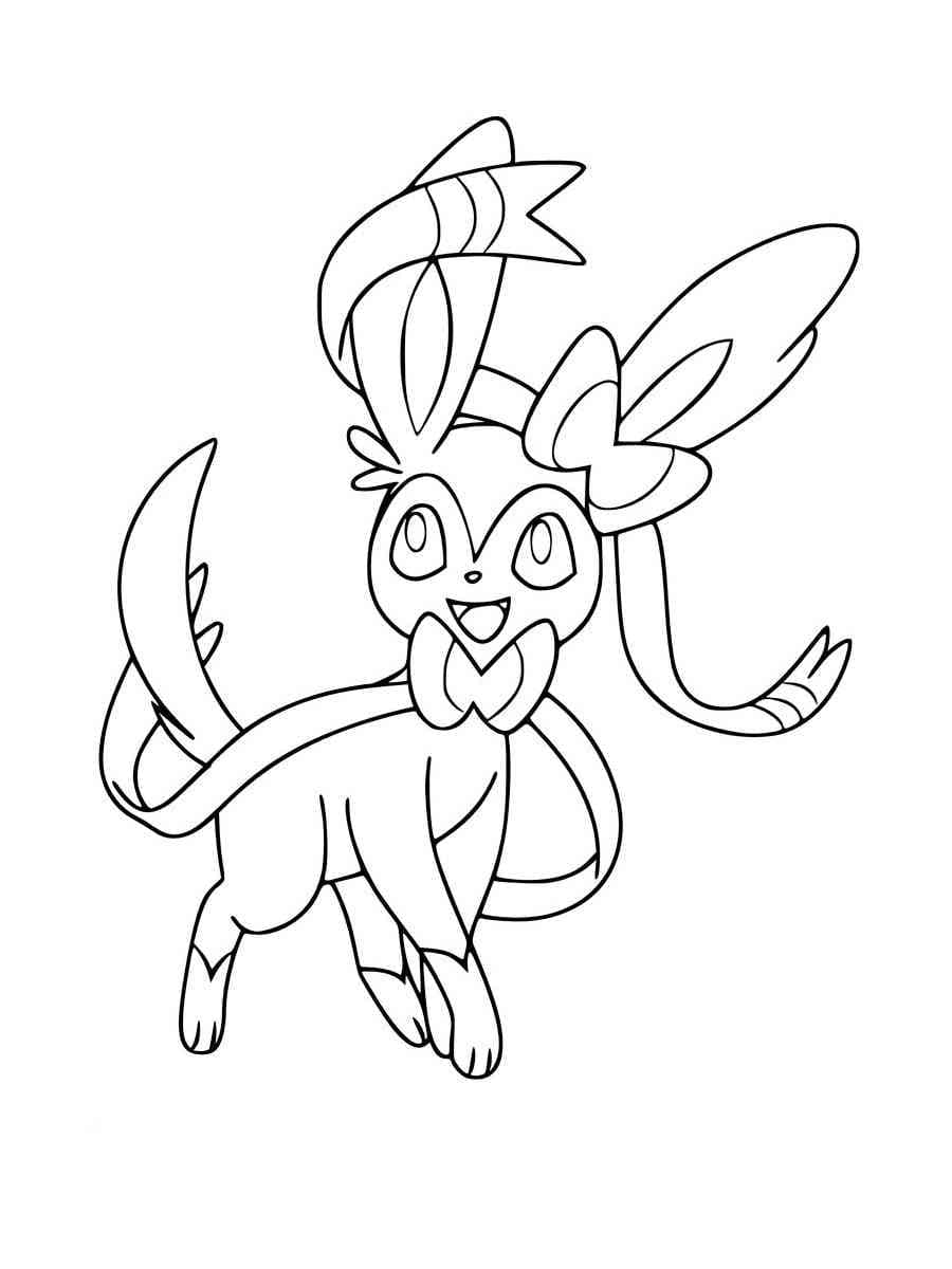 Free printable Sylveon coloring page #181524 from Video Games collection