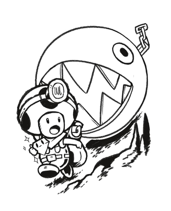 Free printable Toad coloring page #214963 from Video Games collection