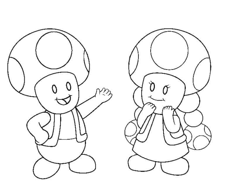 Free printable Toad coloring page #214965 from Video Games collection