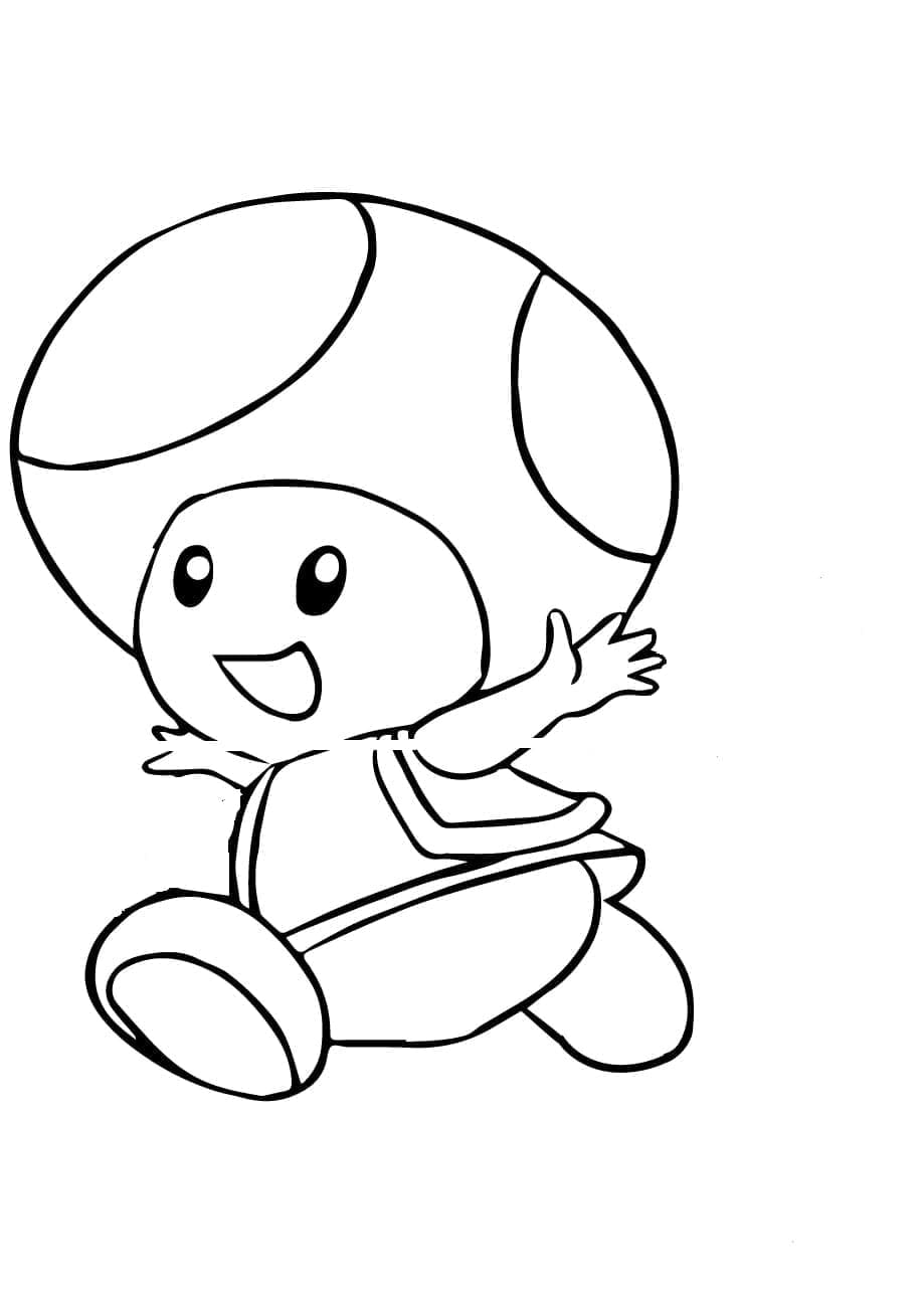 Free printable Toad coloring page #214972 from Video Games collection