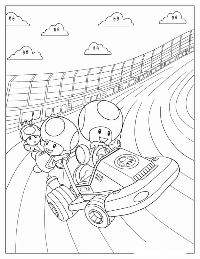 Free printable Toad coloring page #214975 from Video Games collection