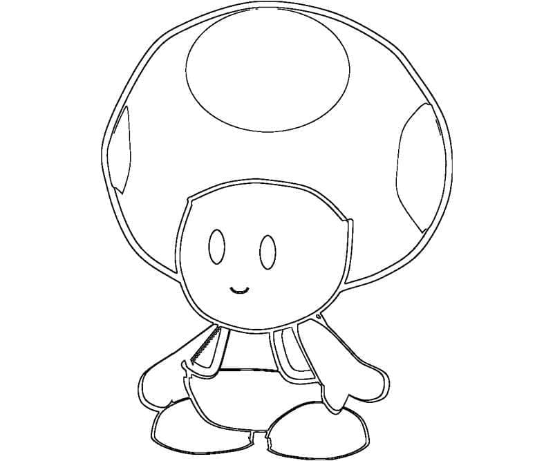 Free printable Toad coloring page #214977 from Video Games collection