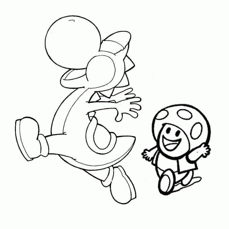Free printable Toad coloring page #214981 from Video Games collection