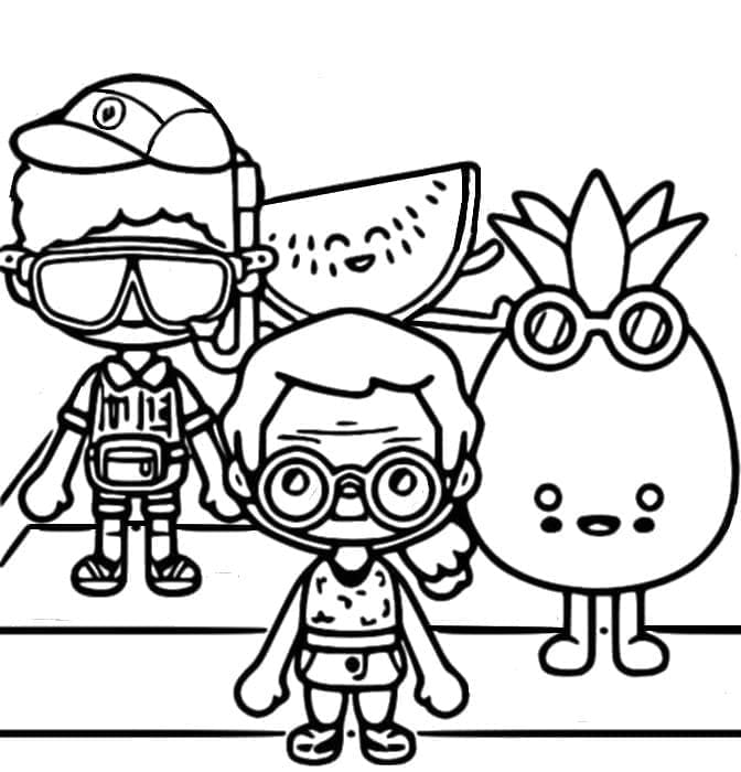 Free printable Toca Boca coloring page #185771 from Video Games collection