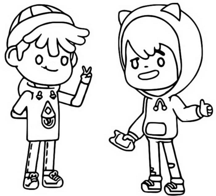 Free printable Toca Boca coloring page #185774 from Video Games collection
