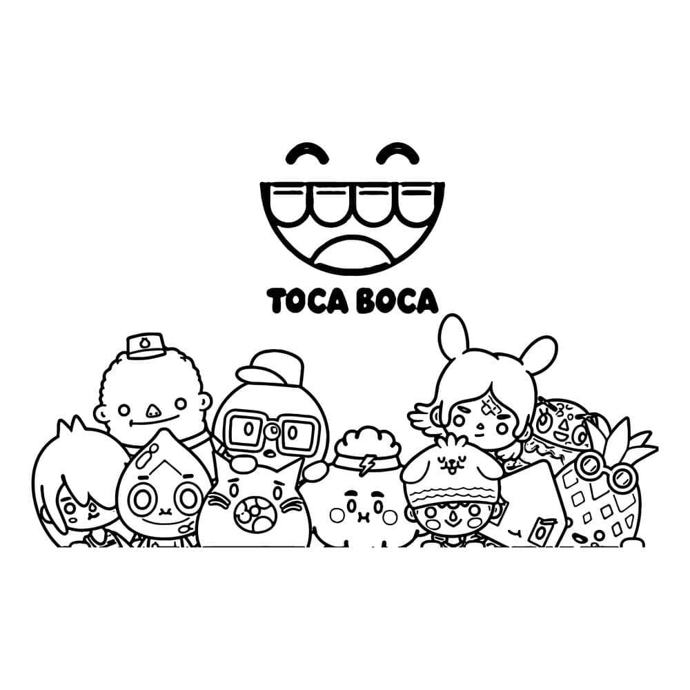 Free printable Toca Boca coloring page #220232 from Video Games collection