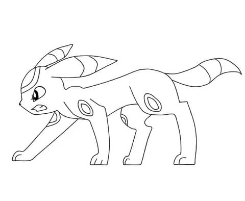 Free printable Umbreon coloring page #181551 from Video Games collection Free printable Umbreon coloring page #181551 from Video Games collection