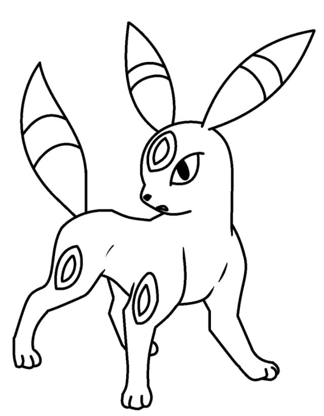 Free printable Umbreon coloring page #181552 from Video Games collection