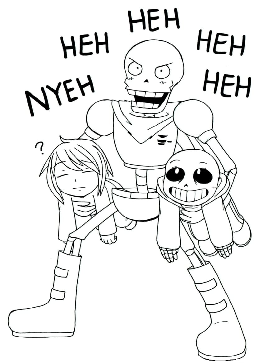 Free printable Undertale coloring page #213626 from Video Games collection