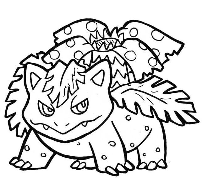 Free printable Venusaur coloring page #216856 from Video Games collection