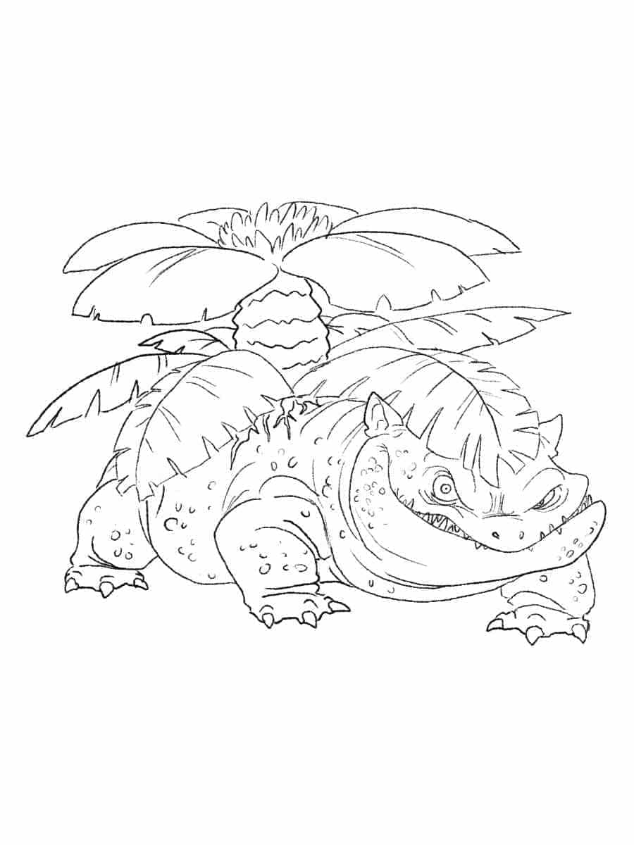 Coloring page: Venusaur (Video Games) #216869 - Free Printable Coloring Pages