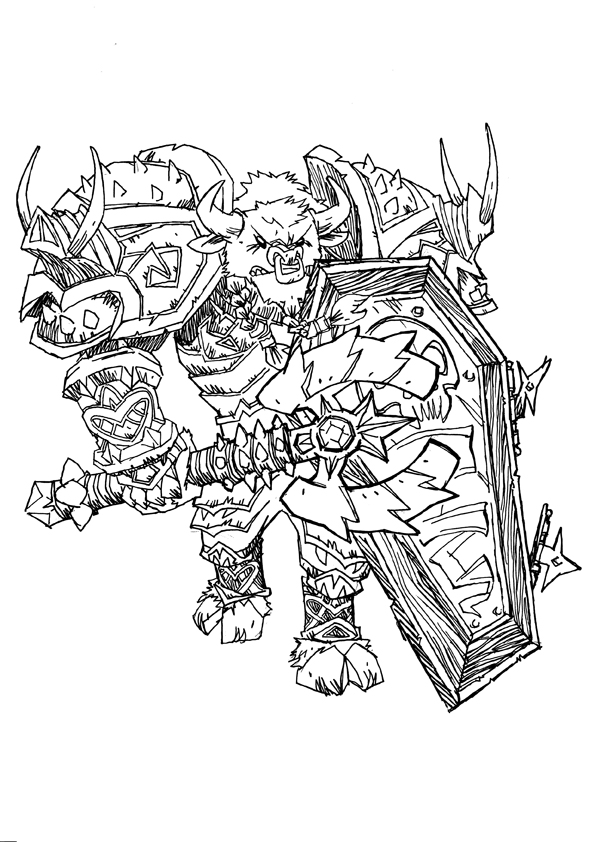 Coloring page: Warcraft (Video Games) #112618 - Free Printable Coloring Pages