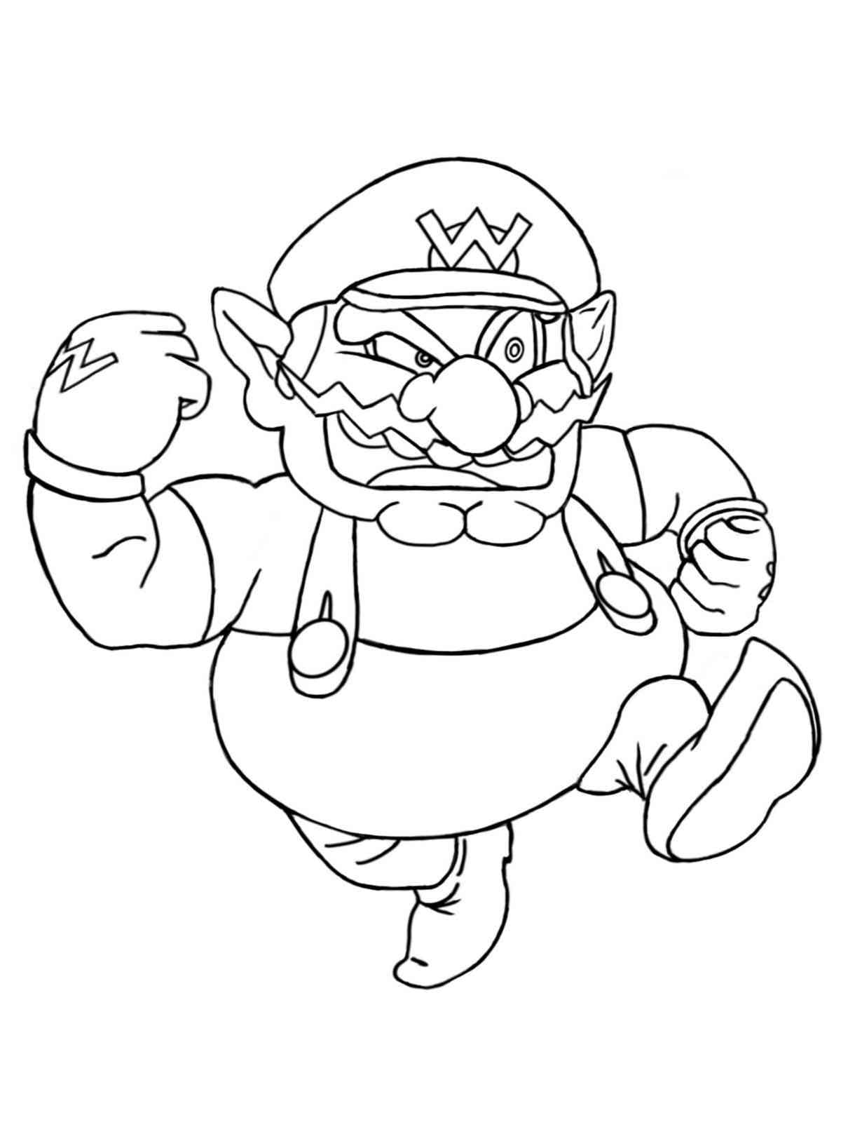 Free printable Wario coloring page #203043 from Video Games collection
