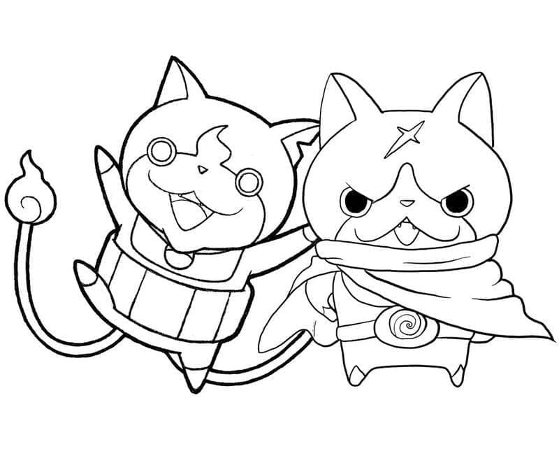 Free printable Yo-kai Watch coloring page #196878 from Video Games collection Free printable Yo-kai Watch coloring page #196878 from Video Games collection