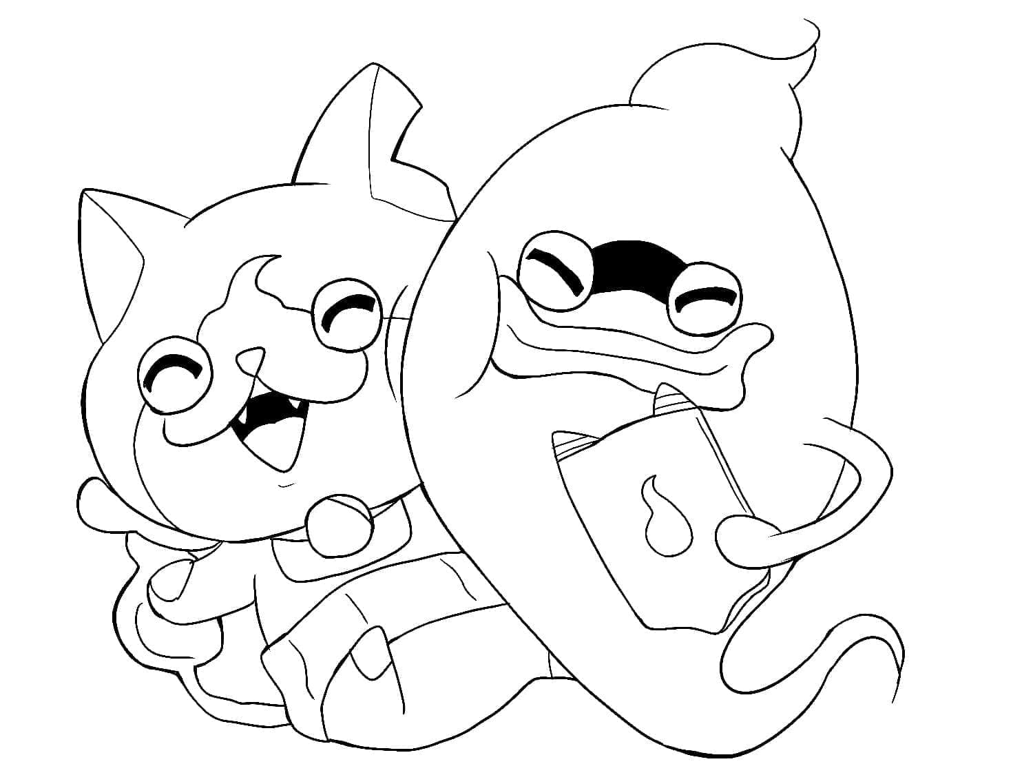 Free printable Yo-kai Watch coloring page #196902 from Video Games collection