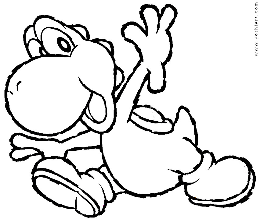 Coloring page: Yoshi (Video Games) #113501 - Free Printable Coloring Pages