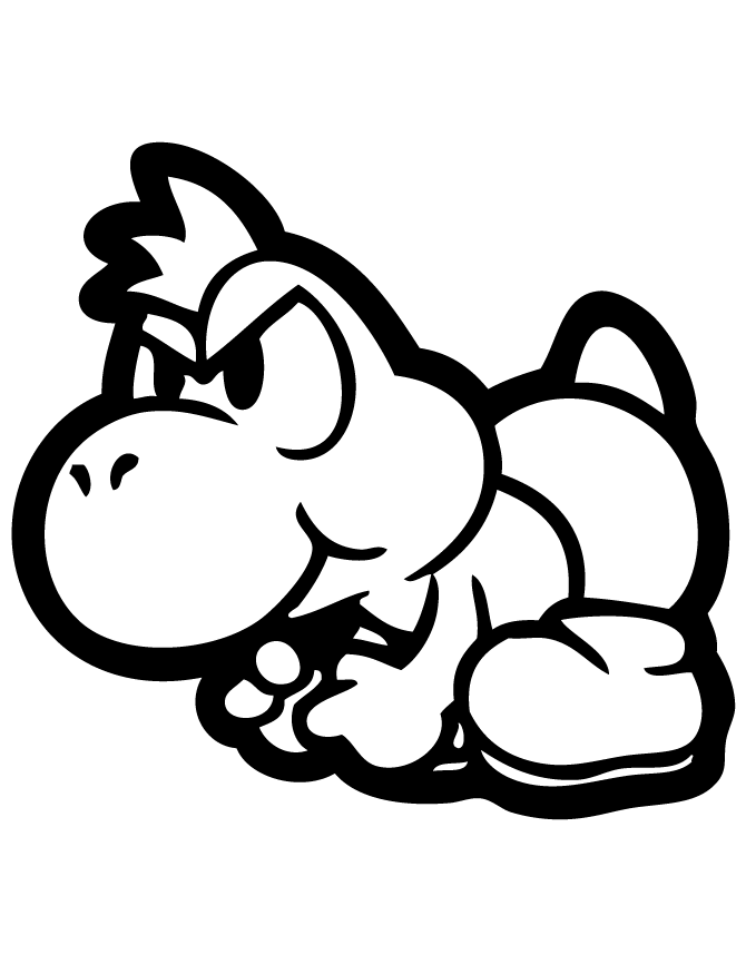 Coloring page: Yoshi (Video Games) #113504 - Free Printable Coloring Pages