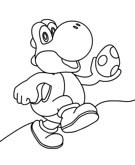 Coloring page: Yoshi (Video Games) #113505 - Printable coloring pages