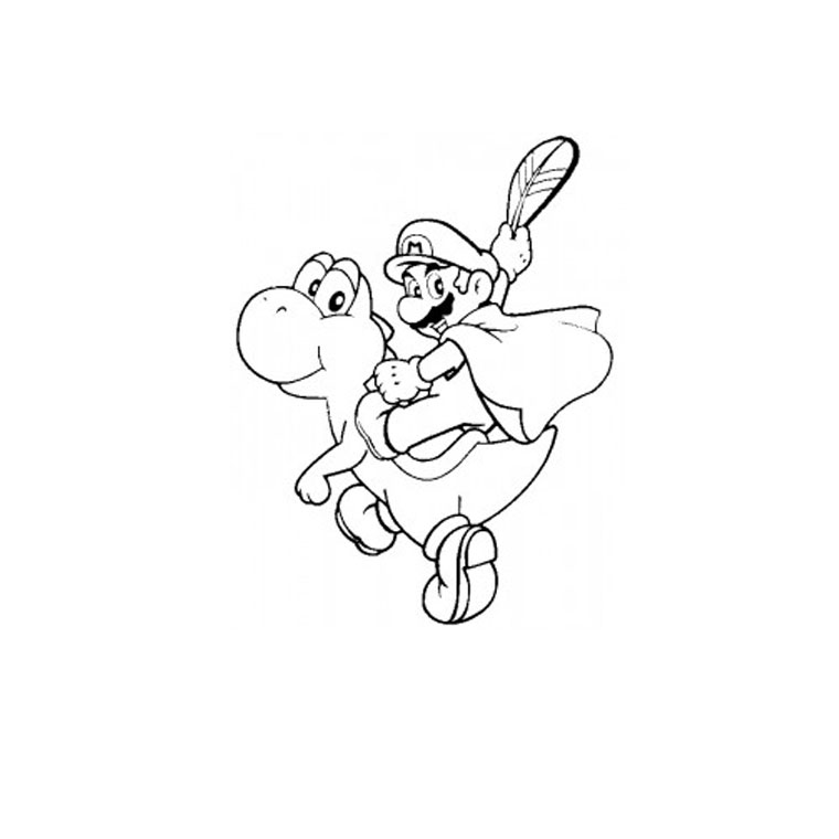 Coloring page: Yoshi (Video Games) #113513 - Free Printable Coloring Pages