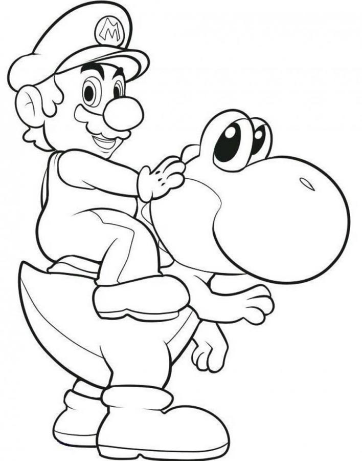 Coloring page: Yoshi (Video Games) #113518 - Free Printable Coloring Pages