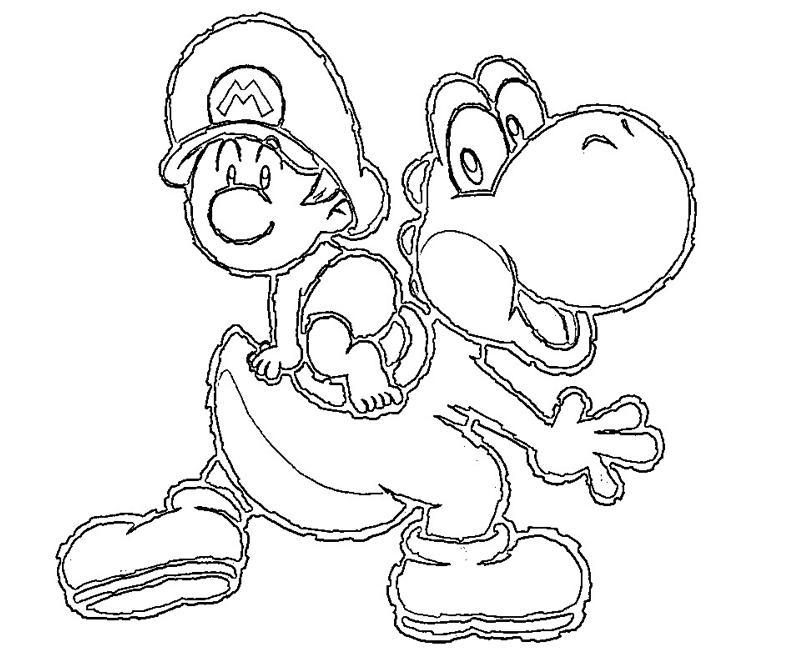 Coloring page: Yoshi (Video Games) #113523 - Free Printable Coloring Pages