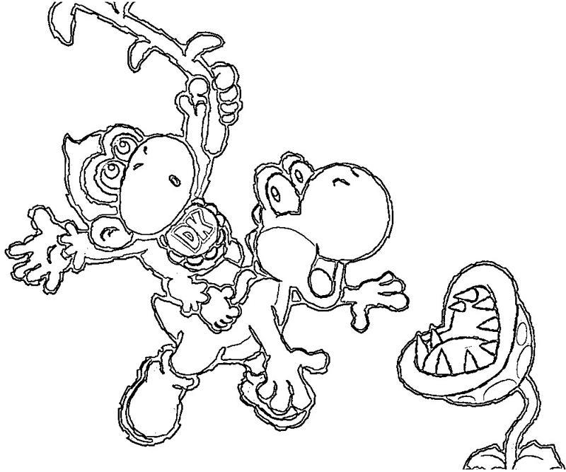 Coloring page: Yoshi (Video Games) #113557 - Free Printable Coloring Pages