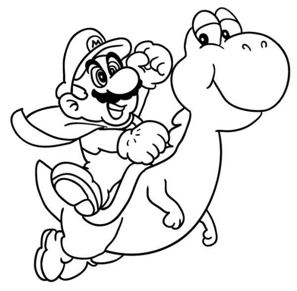 Coloring page: Yoshi (Video Games) #113564 - Printable coloring pages