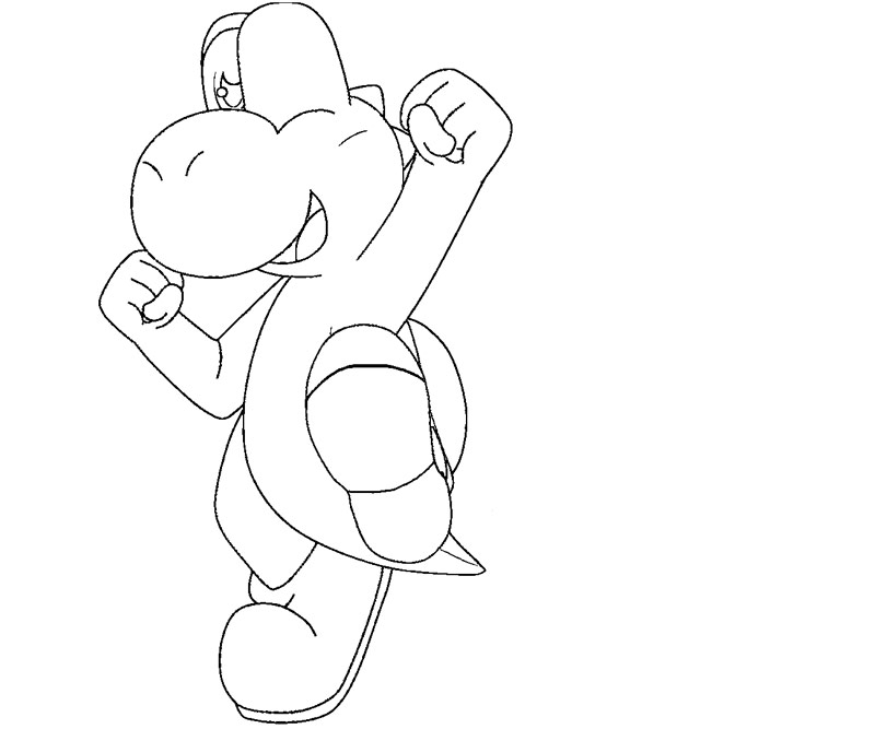 Coloring page: Yoshi (Video Games) #113567 - Free Printable Coloring Pages