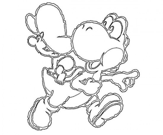 Coloring page: Yoshi (Video Games) #113639 - Printable coloring pages
