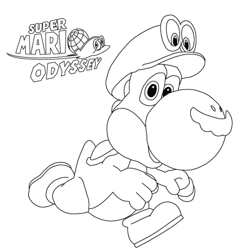 Free printable Yoshi coloring page #195200 from Video Games collection