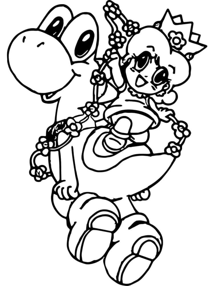 Free printable Yoshi coloring page #195204 from Video Games collection