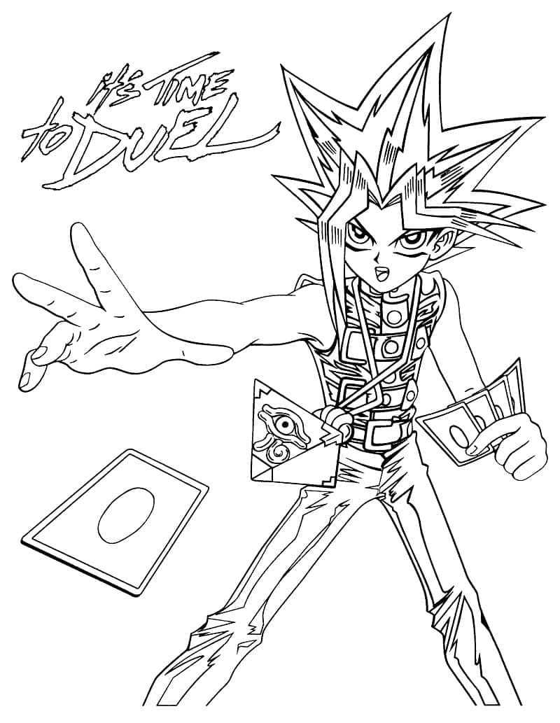 Free printable Yu-Gi-Oh! coloring page #183206 from Video Games collection