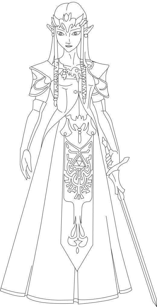 Coloring page: Zelda (Video Games) #113208 - Free Printable Coloring Pages