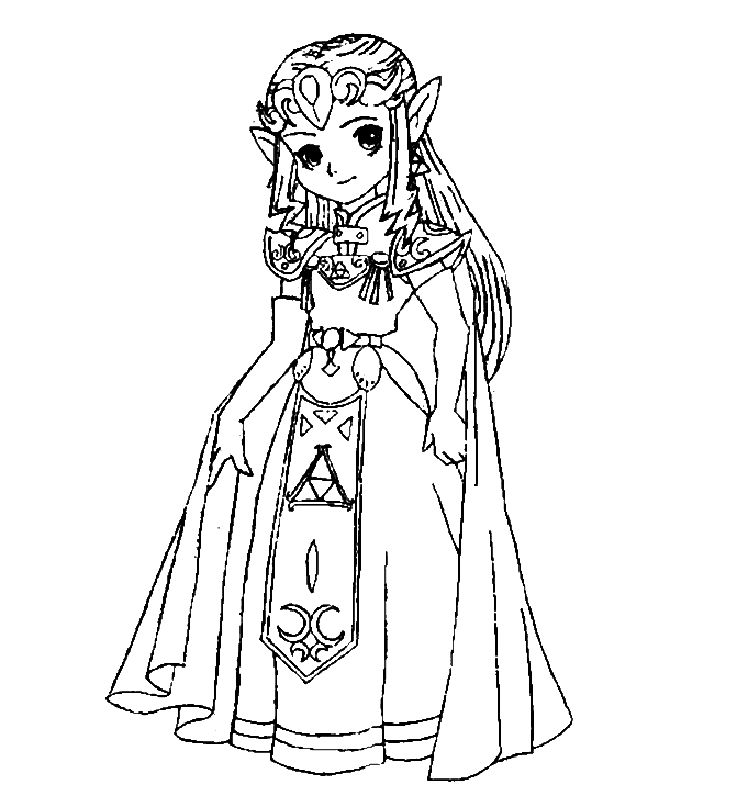 Coloring page: Zelda (Video Games) #113215 - Free Printable Coloring Pages
