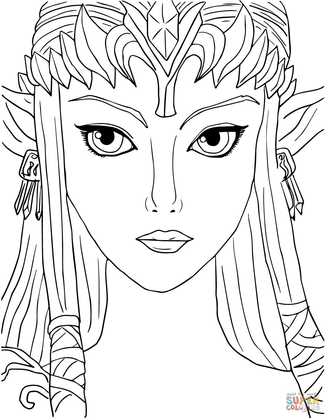 Coloring page: Zelda (Video Games) #113219 - Free Printable Coloring Pages